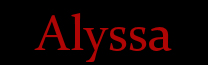 Alyssa name tag