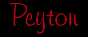 Peyton name tag