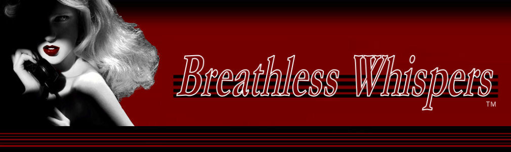 Breathless Whispers(TM) page header.